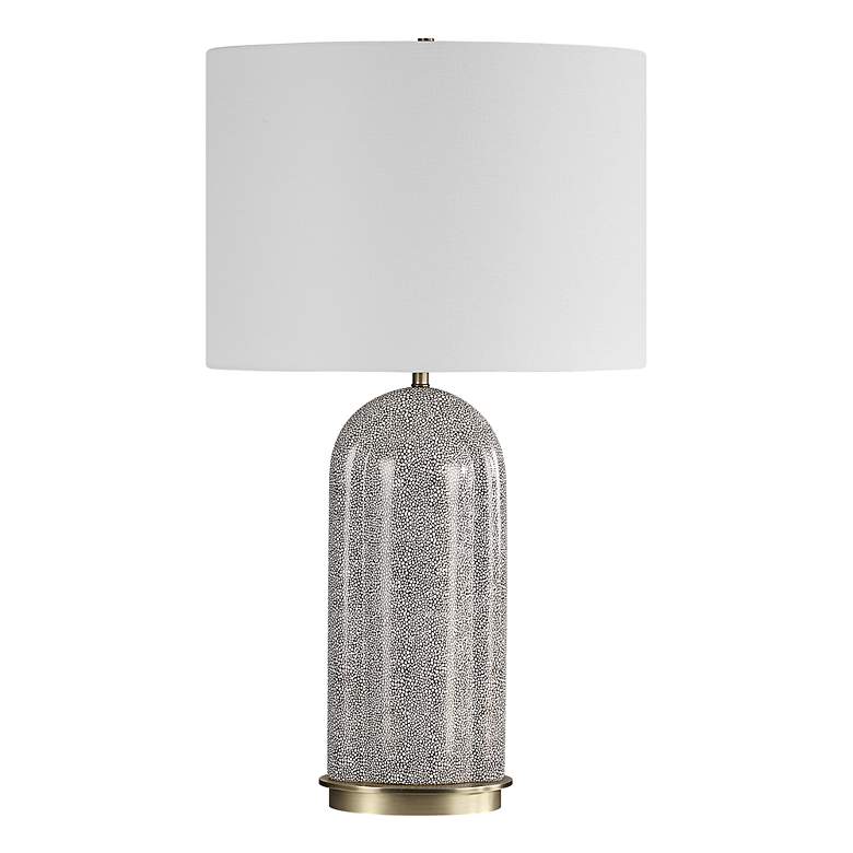 Image 4 Dapple 29 1/2" Chocolate with White Dapple Table Lamp more views