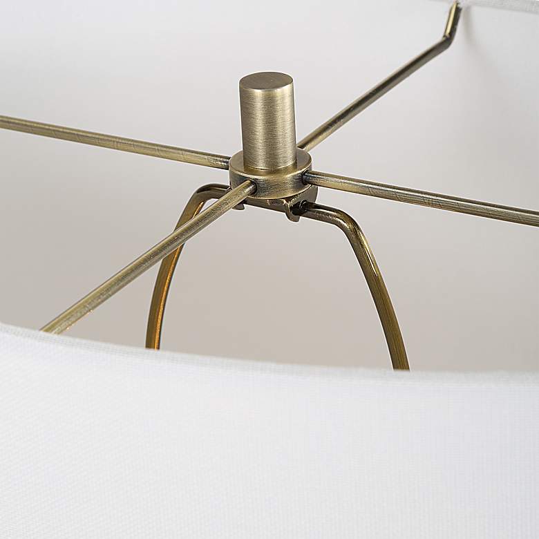 Image 6 Dapple 29 1/2" Chocolate with White Dapple Table Lamp more views