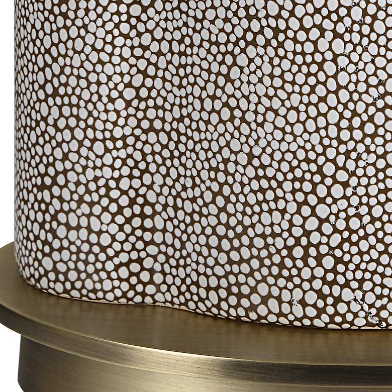 Image 7 Dapple 29 1/2" Chocolate with White Dapple Table Lamp more views