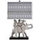 Dapple Family of Elephants Table Lamp - Gray & Brown - Gray Shade