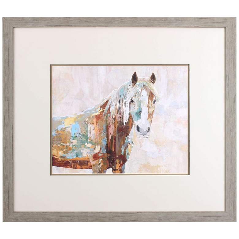 Image 3 Dappled Horse I 34" Wide Rectangular Framed Wall Art