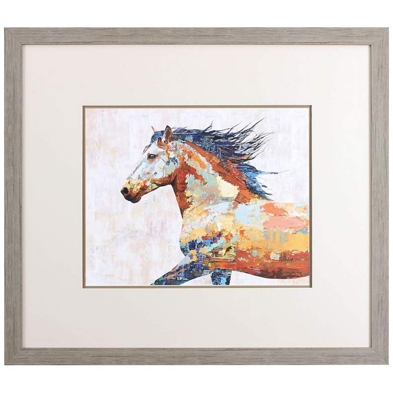 Image 3 Dappled Horse II 34" Wide Rectangular Framed Wall Art