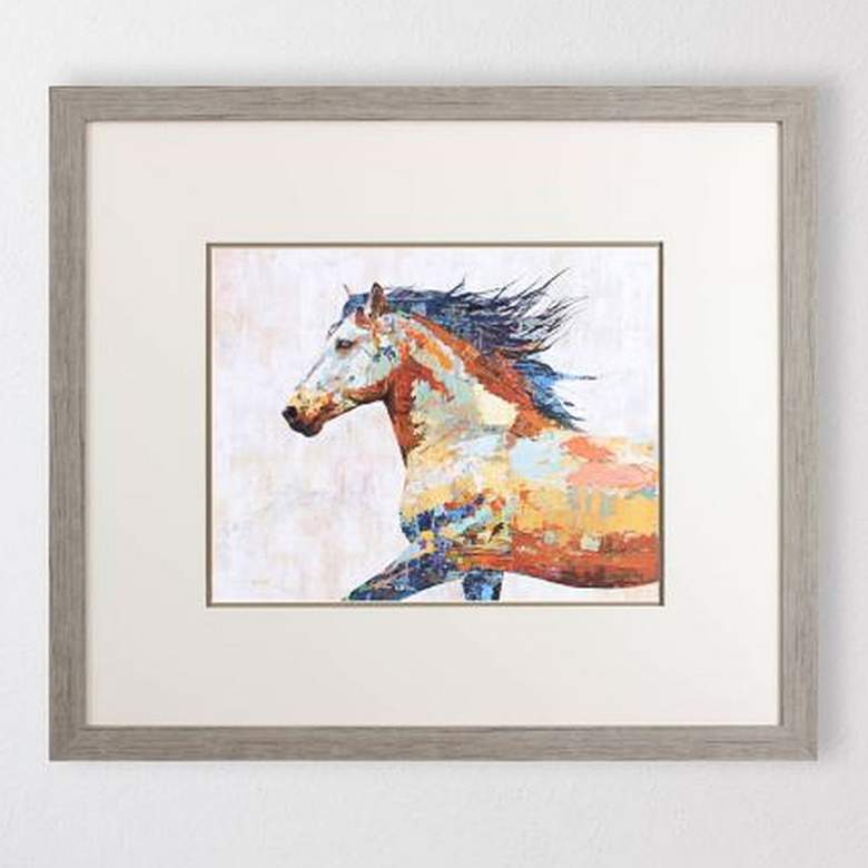 Image 2 Dappled Horse II 34" Wide Rectangular Framed Wall Art