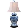 2_Dara 30" Blue and White Chinoiserie Temple Jar Table Lamp