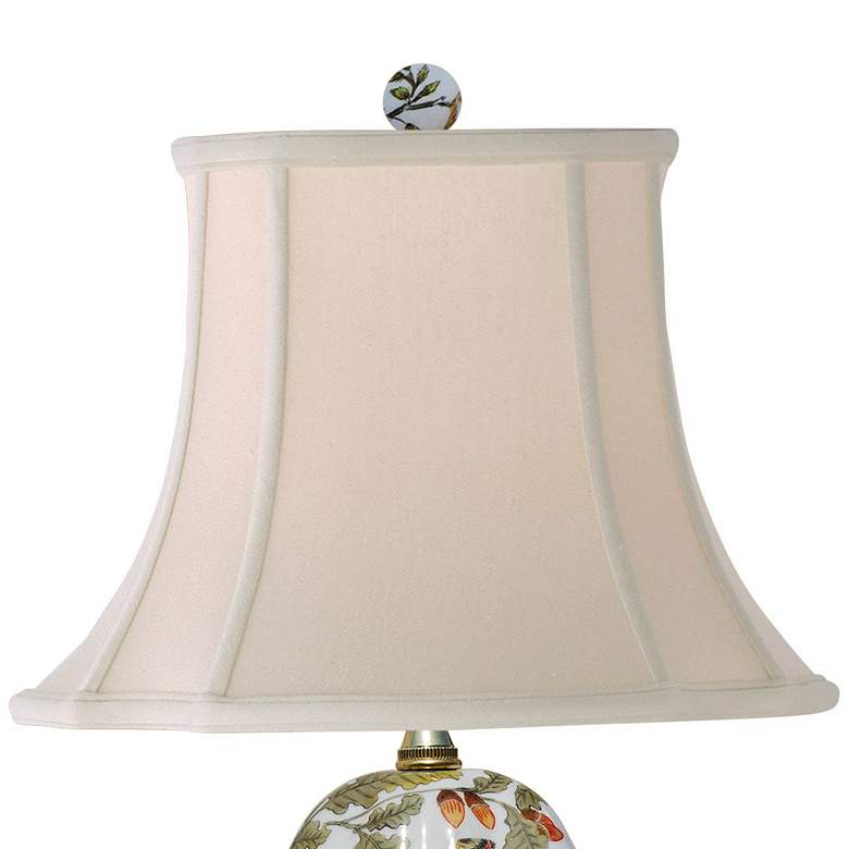 Image 3 Dara Bird and Flower 22 inch High Traditional Porcelain Tea Jar Table Lamp more views