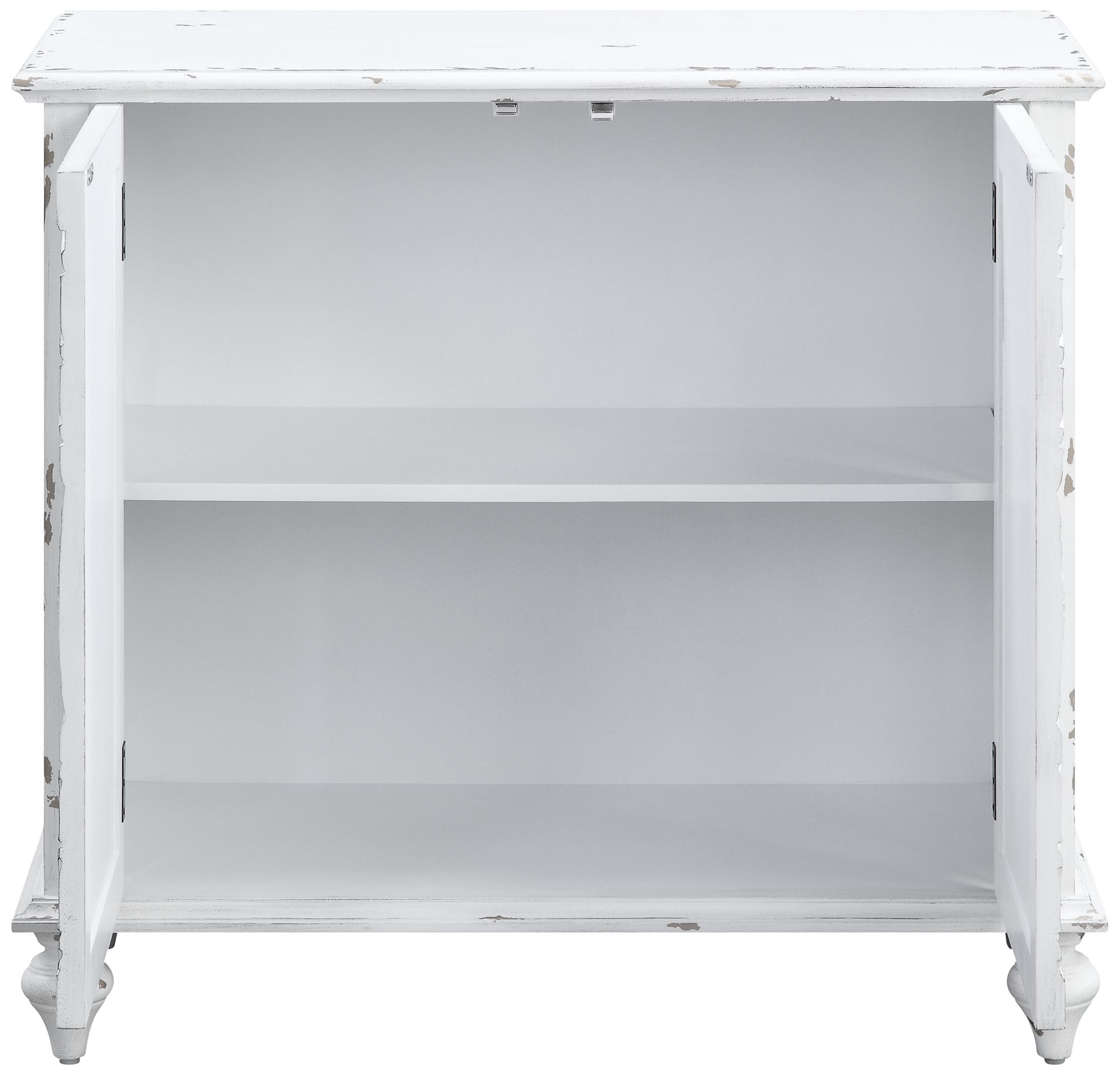 36 inch white console table