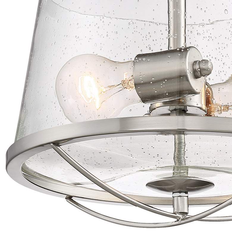 Image 3 Darby 12" Wide Satin Platinum 2-Light Ceiling Light more views