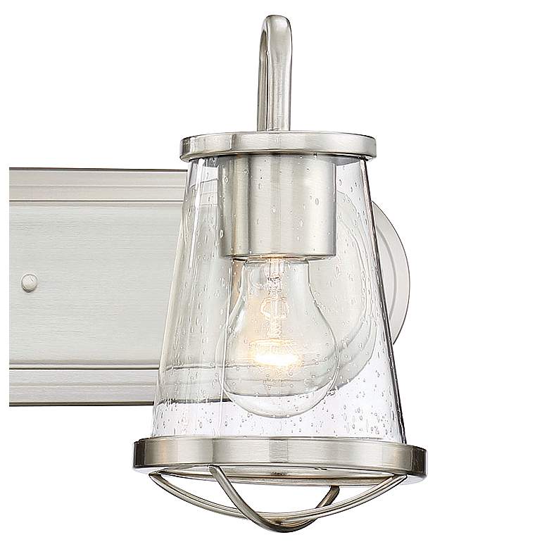 Image 3 Darby 24" Wide Satin Platinum 3-Light Bath Light more views