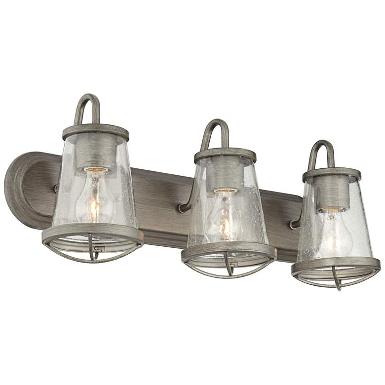 Image 2 Darby 24 inch Wide Weathered Iron Bath Light