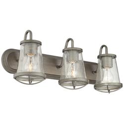 Darby 24&quot; Wide Weathered Iron Bath Light