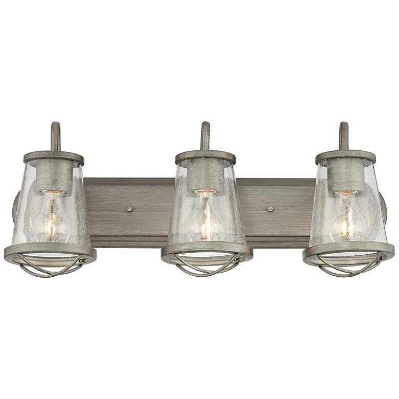 Image 3 Darby 24" Wide Weathered Iron Bath Light more views