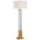 Darcia Clear Crystal Glass Rods Column Floor Lamp