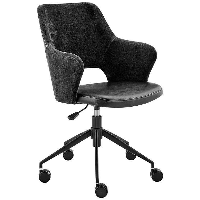 Image 1 Darcie Black Adjustable Swivel Office Chair