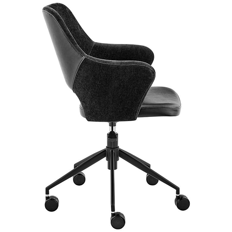 Image 4 Darcie Black Adjustable Swivel Office Chair more views