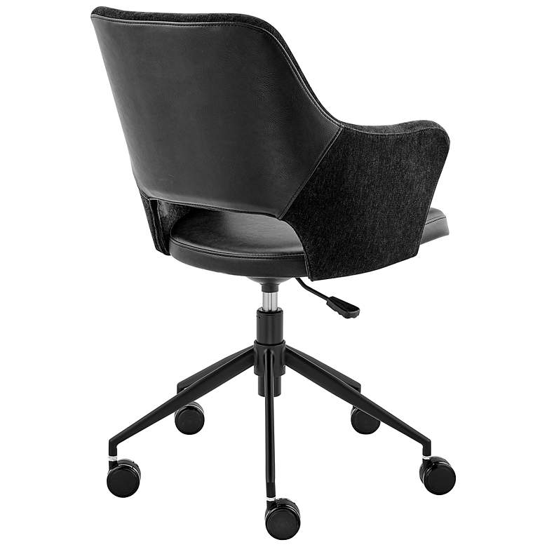 Image 5 Darcie Black Adjustable Swivel Office Chair more views