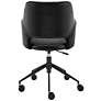 Darcie Black Adjustable Swivel Office Chair