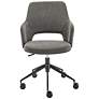 Darcie Charcoal Fabric Adjustable Swivel Office Chair