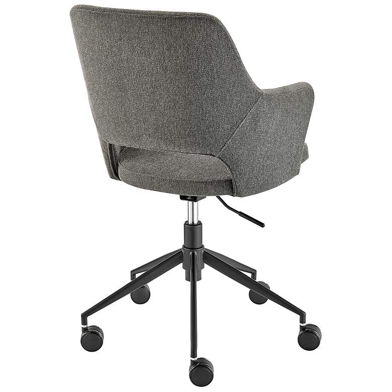 Image 5 Darcie Charcoal Fabric Adjustable Swivel Office Chair more views