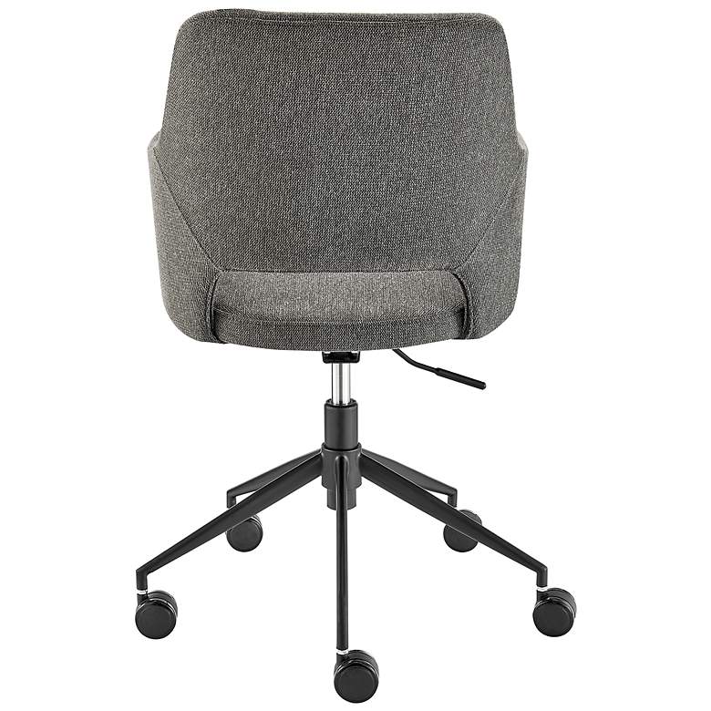 Image 6 Darcie Charcoal Fabric Adjustable Swivel Office Chair more views