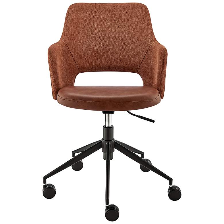 Image 2 Darcie Dark Brown Adjustable Swivel Office Chair more views