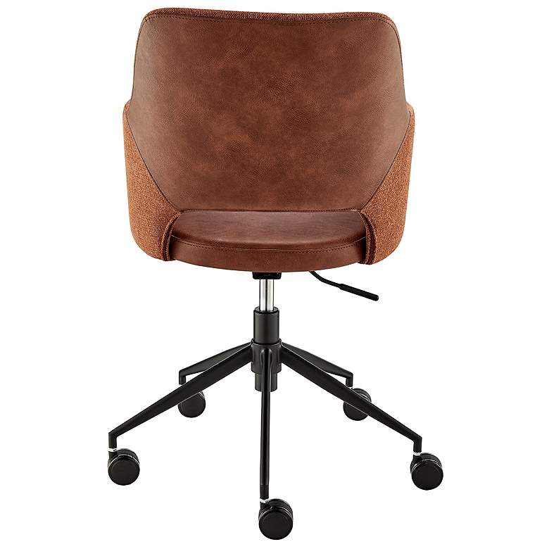 Image 3 Darcie Dark Brown Adjustable Swivel Office Chair more views