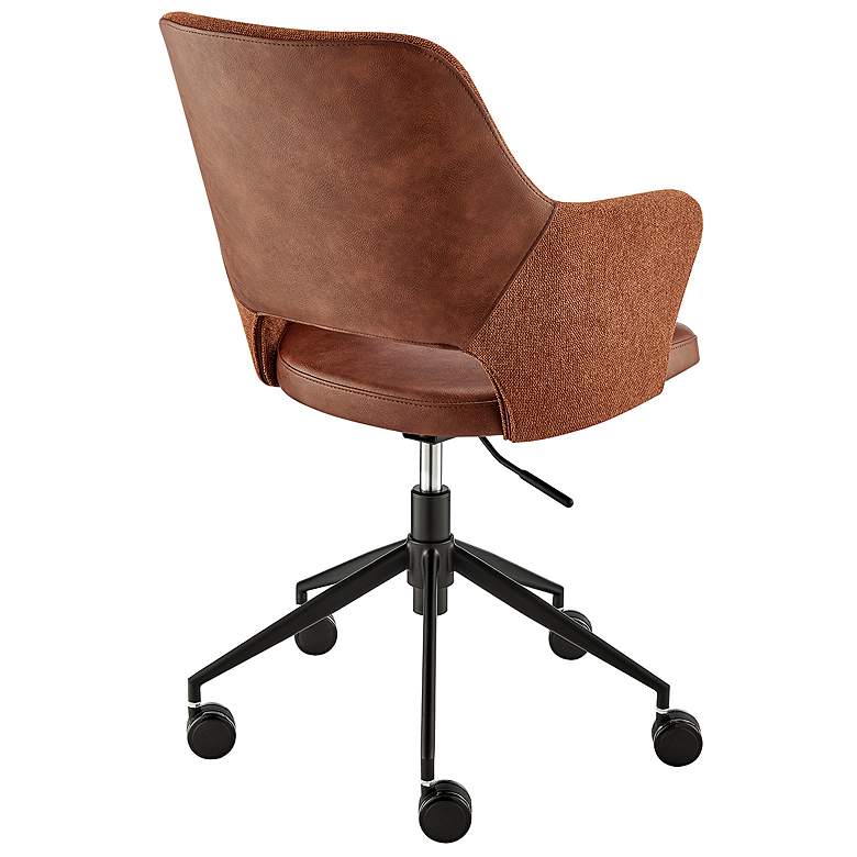 Image 4 Darcie Dark Brown Adjustable Swivel Office Chair more views