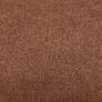 Darcie Dark Brown Leatherette Fabric Swivel Armchair
