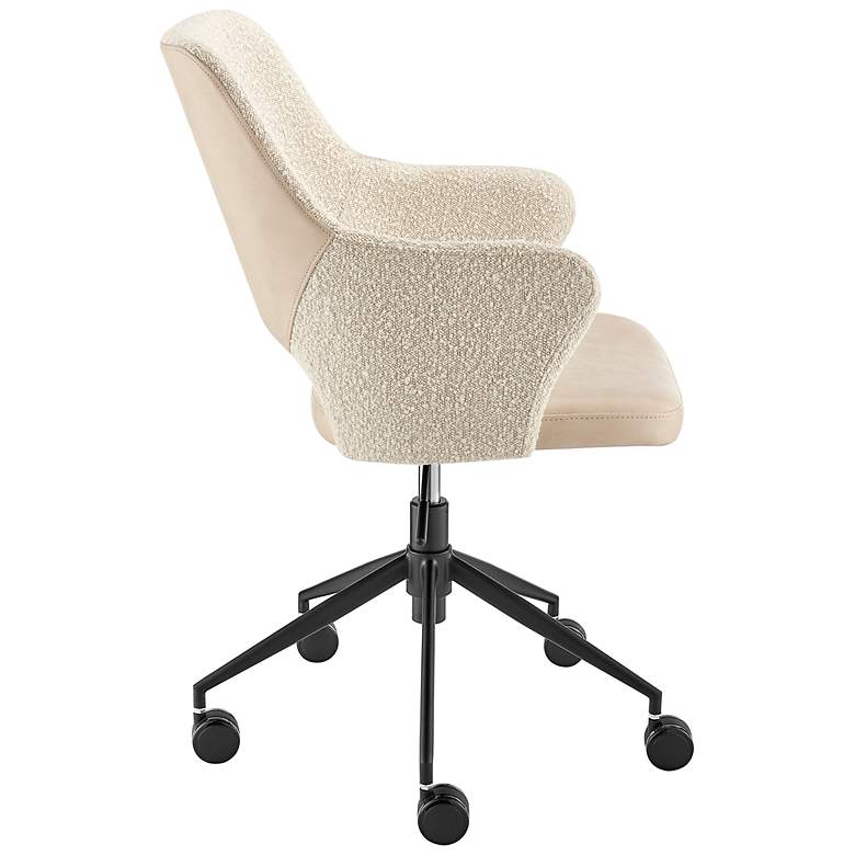 Image 7 Darcie Ivory Adjustable Swivel Office Chair more views