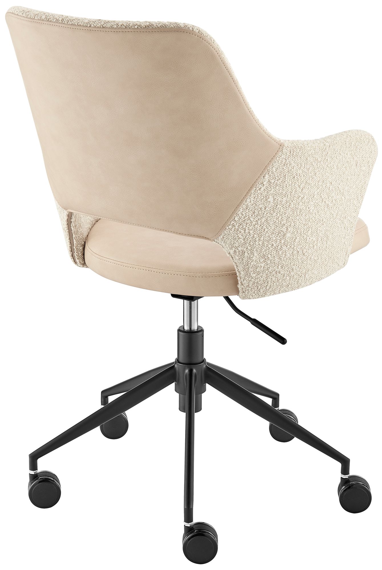 Darcie Ivory Adjustable Swivel Office Chair
