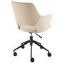 Darcie Ivory Adjustable Swivel Office Chair