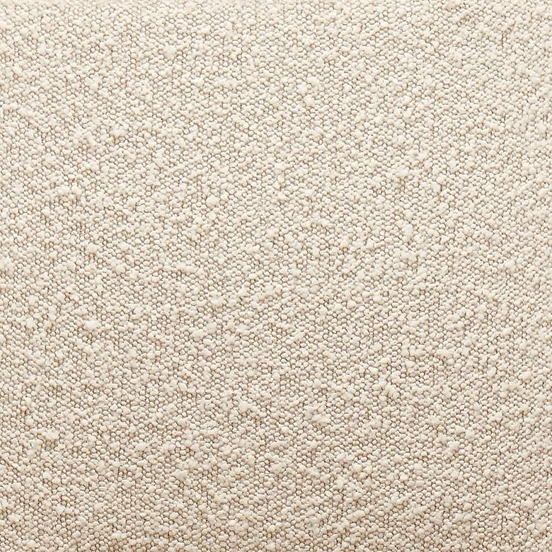 Image 4 Darcie Ivory Leatherette Fabric Swivel Armchair more views