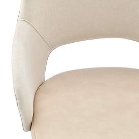 Image4 of Darcie Light Beige Adjustable Swivel Office Chair more views