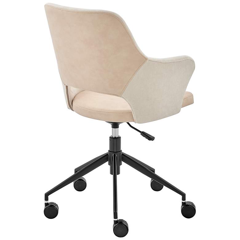 Image 7 Darcie Light Beige Adjustable Swivel Office Chair more views