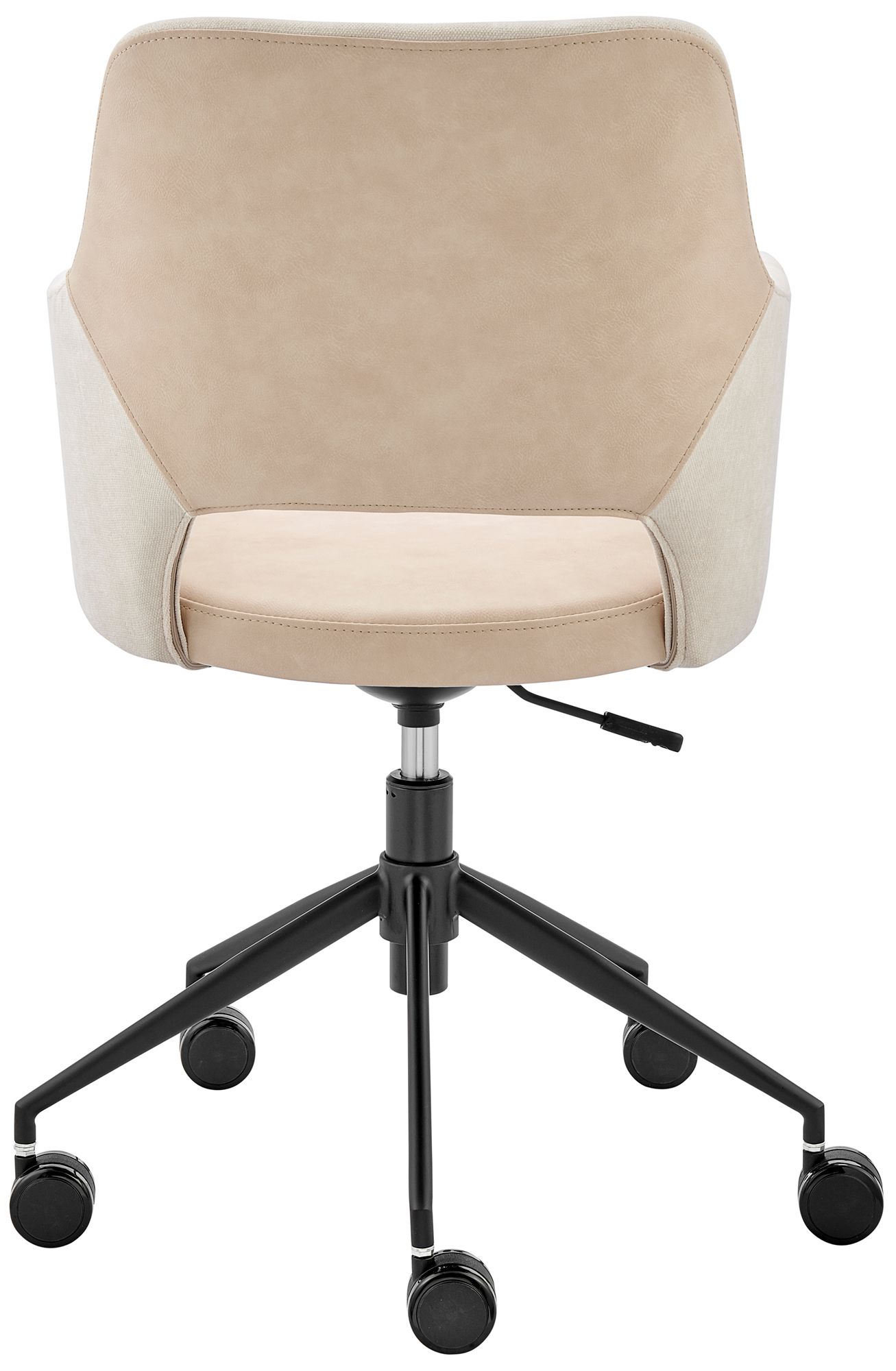 Darcie Light Beige Adjustable Swivel Office Chair