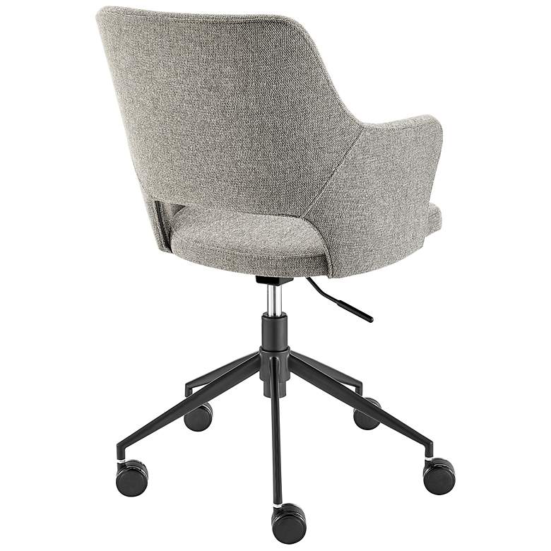 Image 6 Darcie Light Gray Fabric Adjustable Swivel Office Chair more views