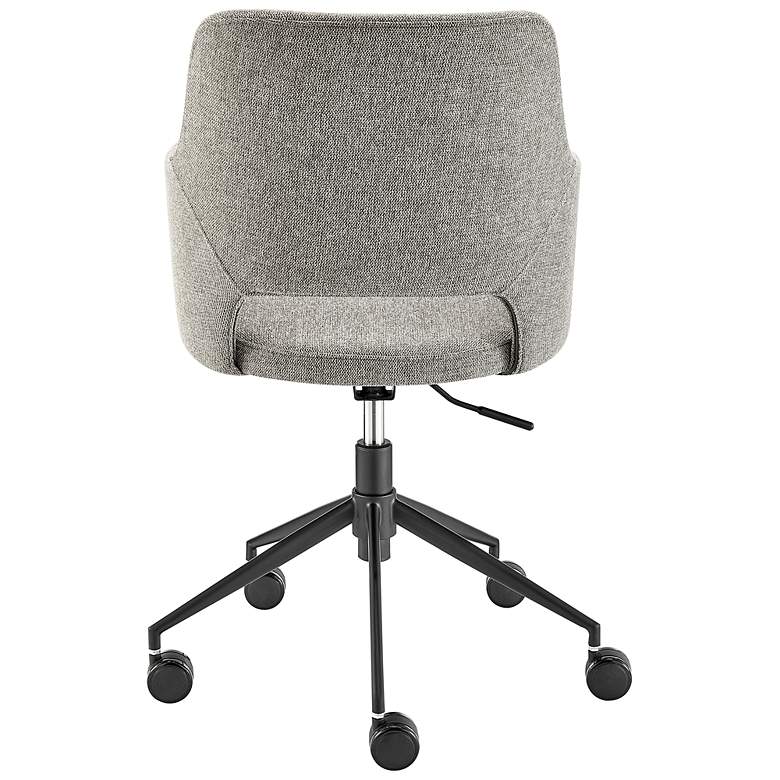 Image 7 Darcie Light Gray Fabric Adjustable Swivel Office Chair more views