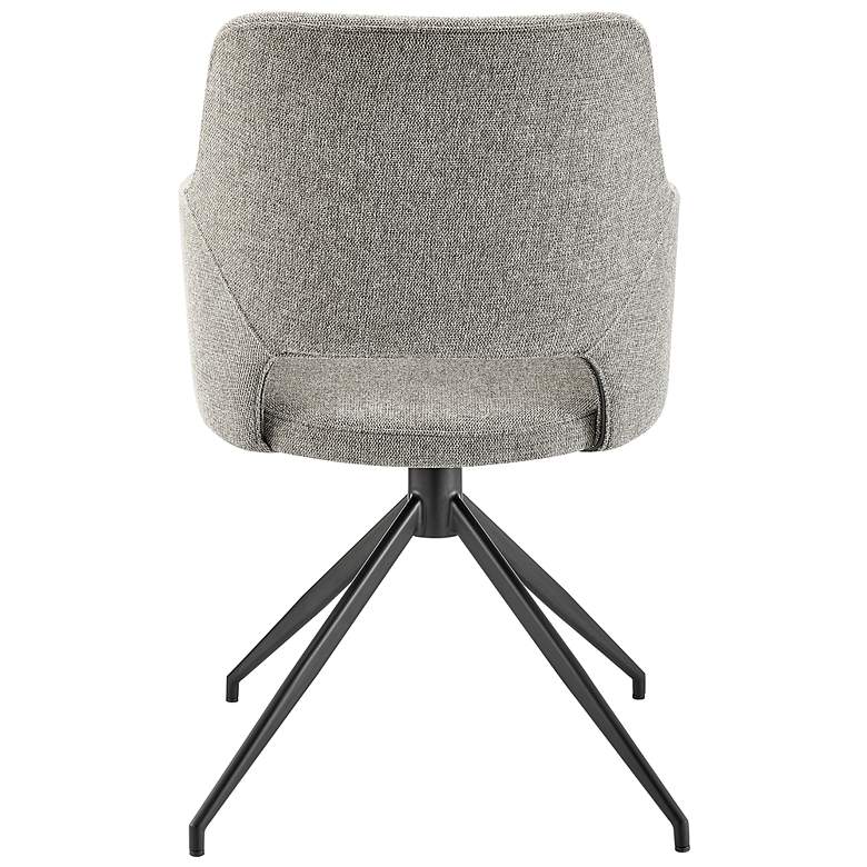 Image 7 Darcie Light Gray Fabric Swivel Armchair more views