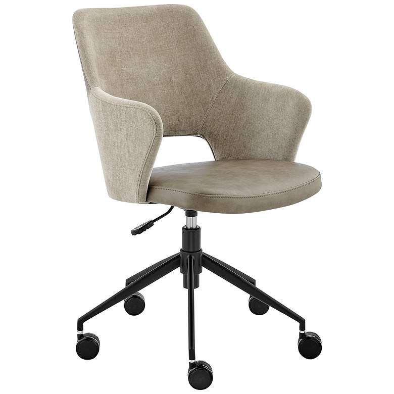 Image 1 Darcie Light Taupe Adjustable Swivel Office Chair
