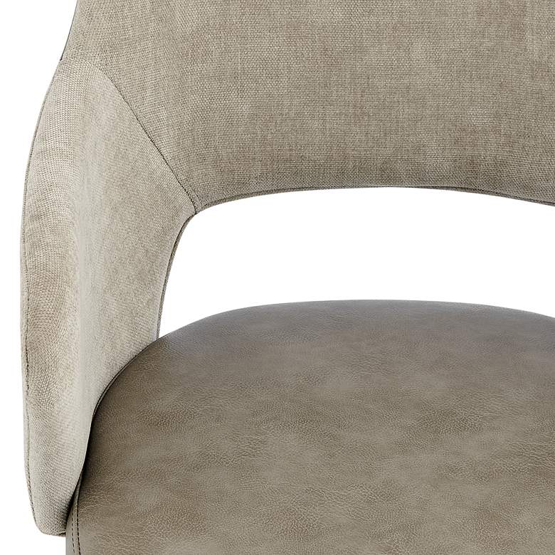 Image 2 Darcie Light Taupe Adjustable Swivel Office Chair more views
