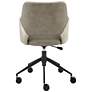 5_Darcie Light Taupe Adjustable Swivel Office Chair more views