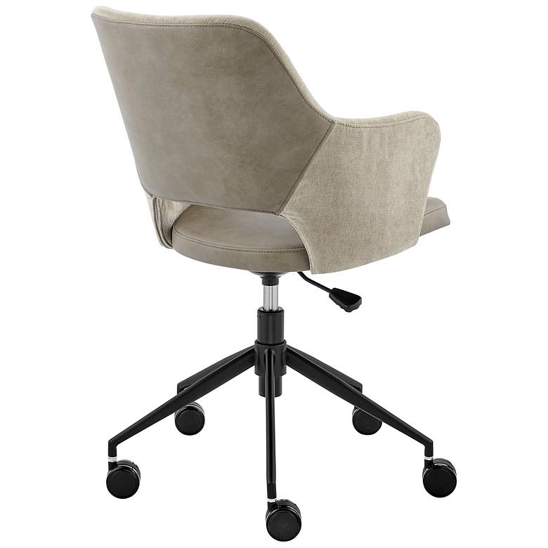 Image 6 Darcie Light Taupe Adjustable Swivel Office Chair more views