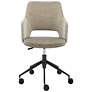 7_Darcie Light Taupe Adjustable Swivel Office Chair more views