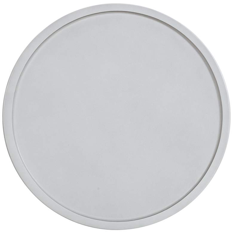Image 4 Darcy 17 3/4" Wide White Indoor/Outdoor Round Side Table more views