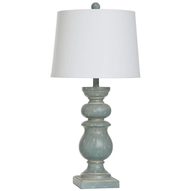 Image 1 Darcy 30.25" High Blue-Green Polyresin Table Lamp