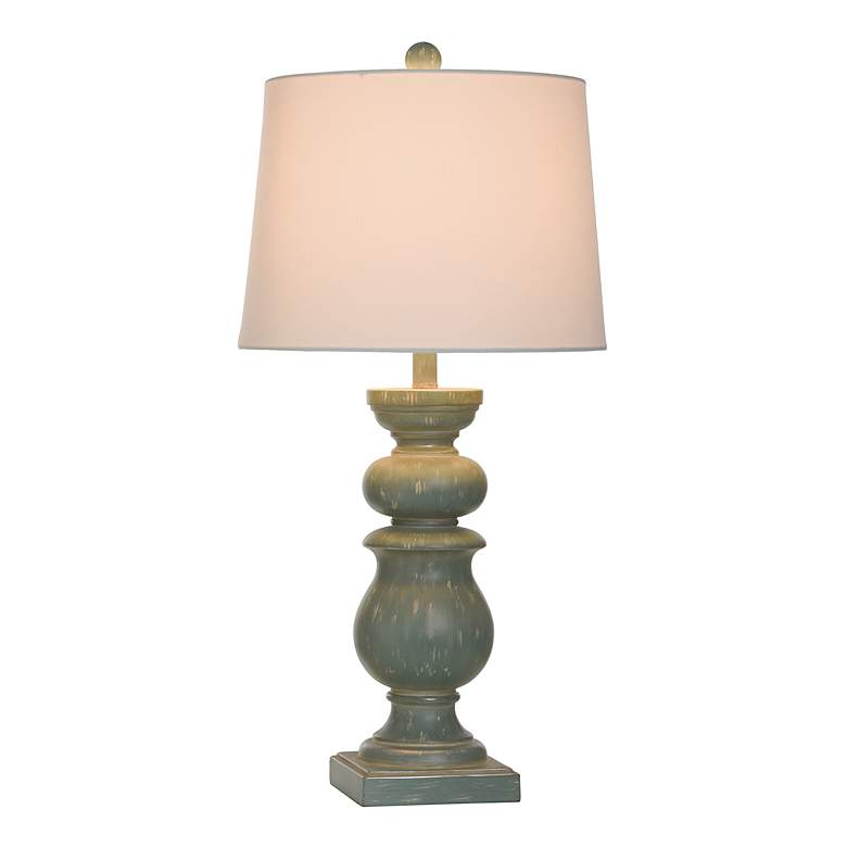 Image 3 Darcy 30.25" High Blue-Green Polyresin Table Lamp more views