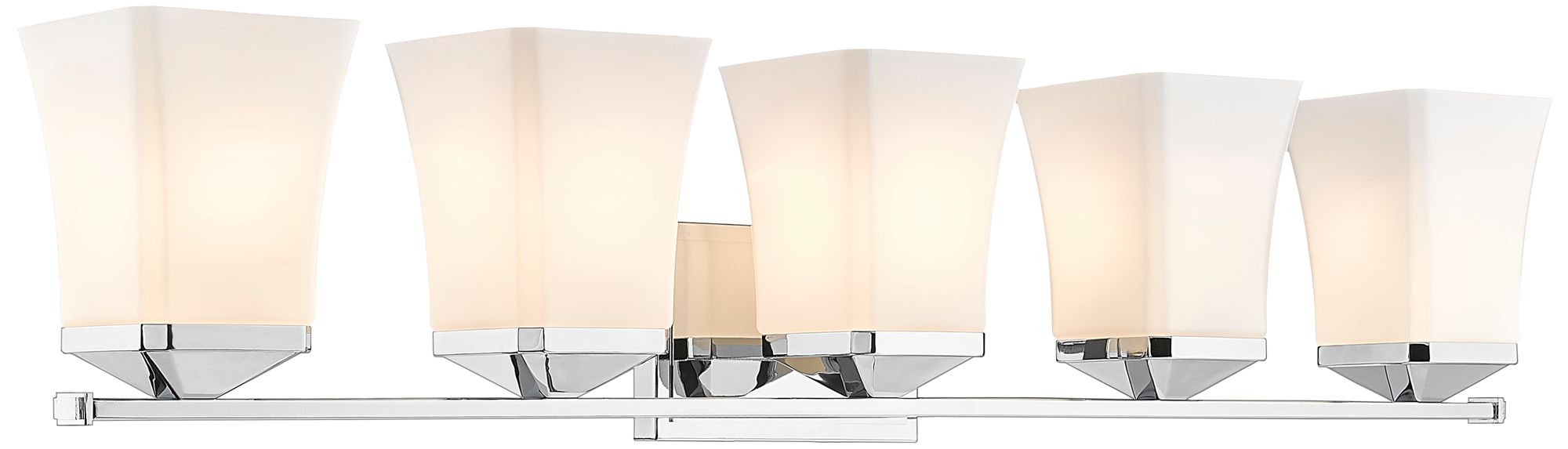 Darcy by Z-Lite Chrome 38 inch 5 Light Vanity