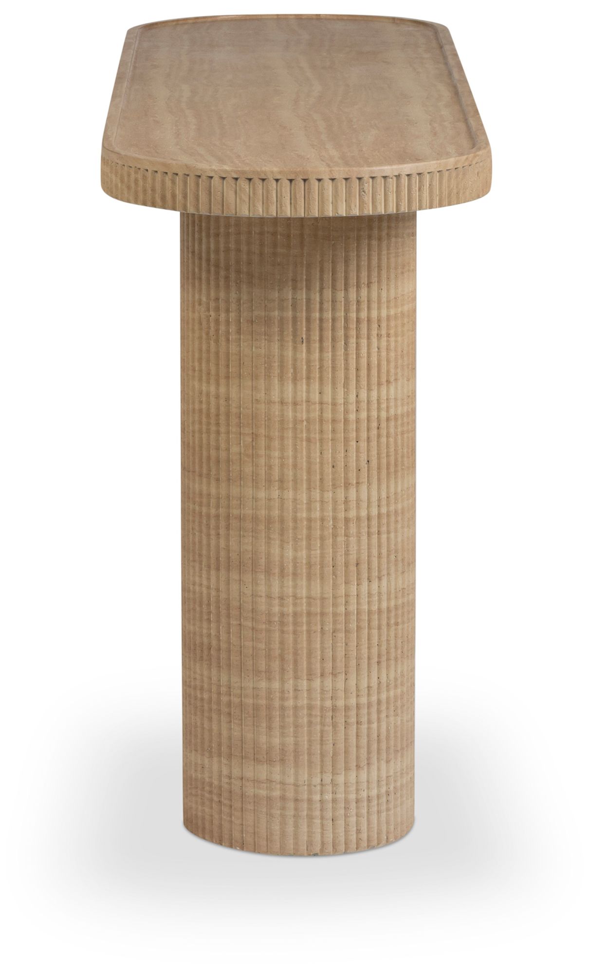 Image 4 Darcy Faux Travertine Concrete Indoor / Outdoor Console more views