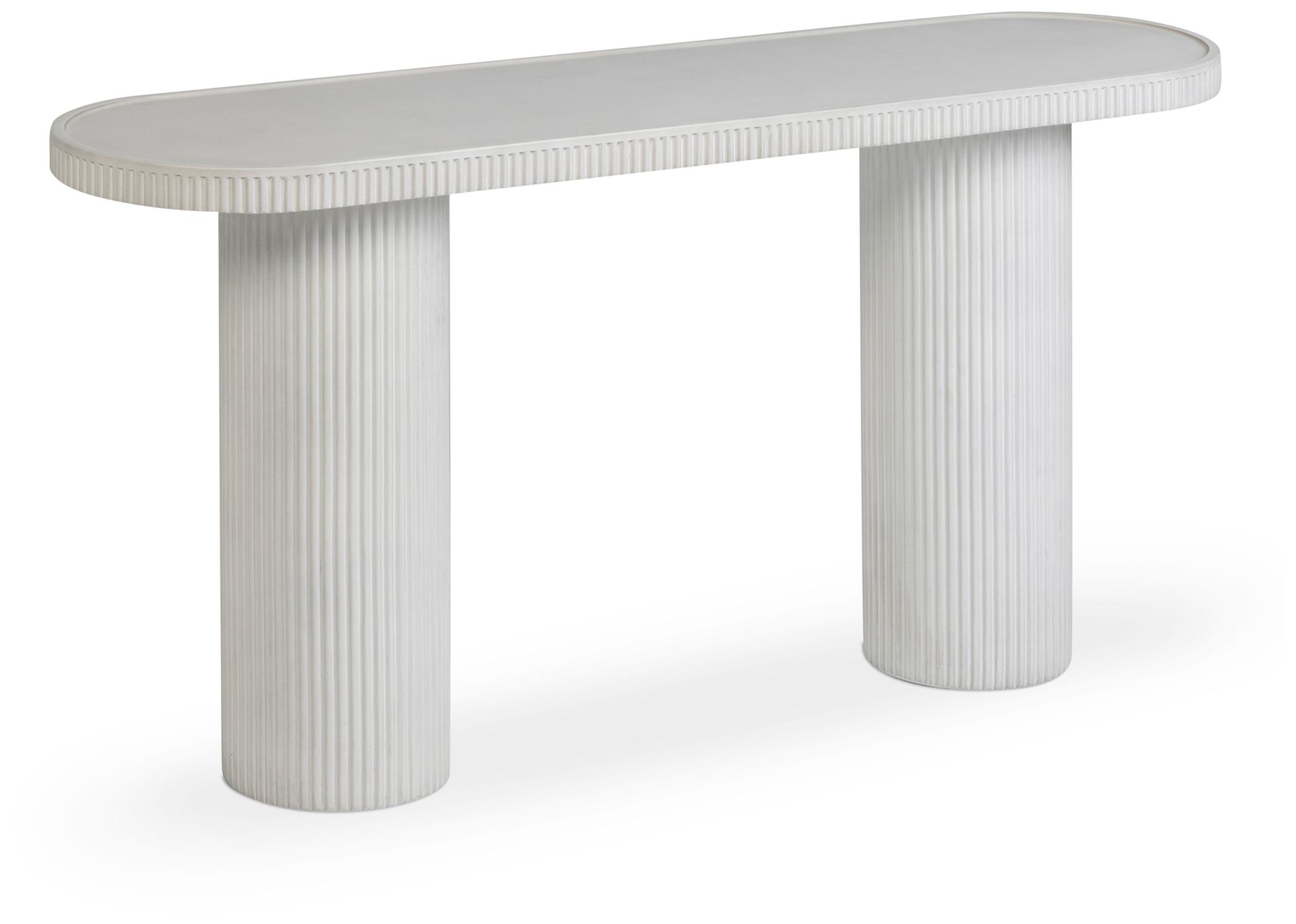 Image 2 Darcy White Concrete Indoor / Outdoor Console more views