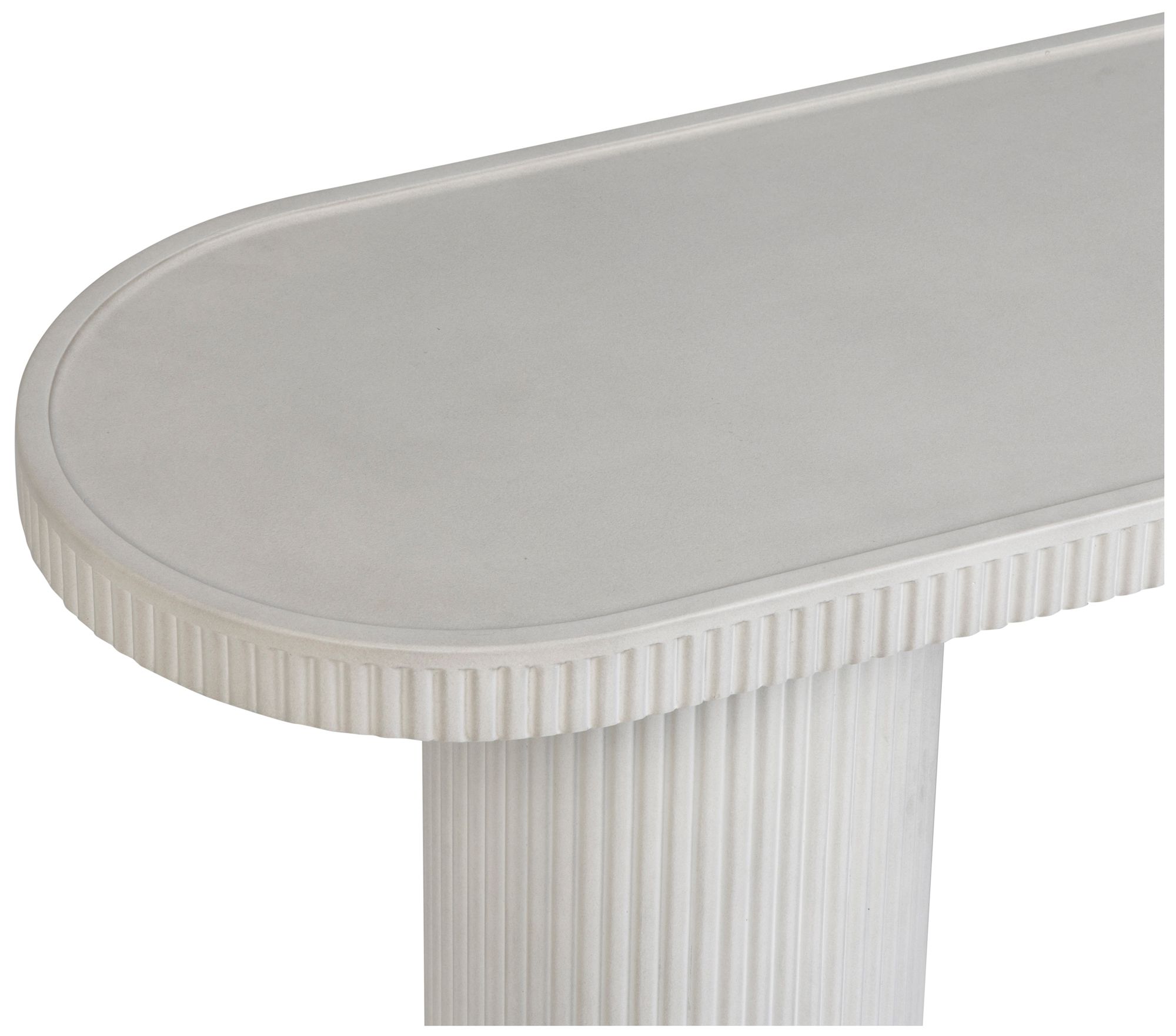 Image 3 Darcy White Concrete Indoor / Outdoor Console more views