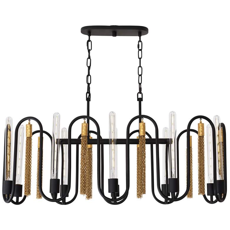 Image 1 Darden 10-Lt Antique Gold Linear Pendant